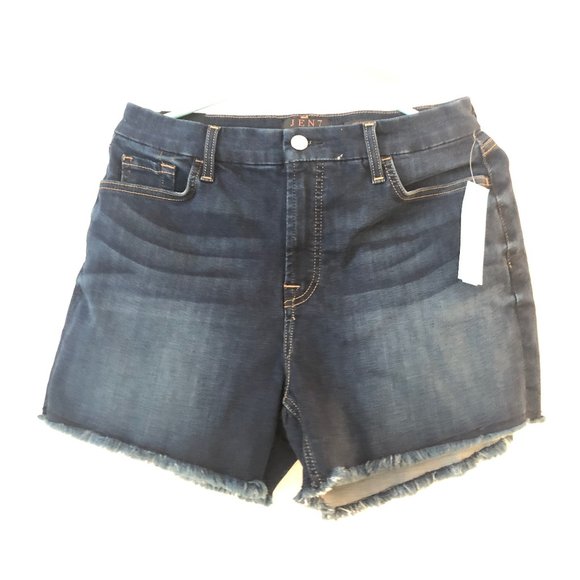 NWT JEN7 BY 7 FOR ALL MANKIND Teresa Fray Hem Short Size 8 - Picture 9 of 9